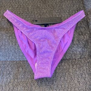 Violet sparkle Normal coverage Bathing suit bottom